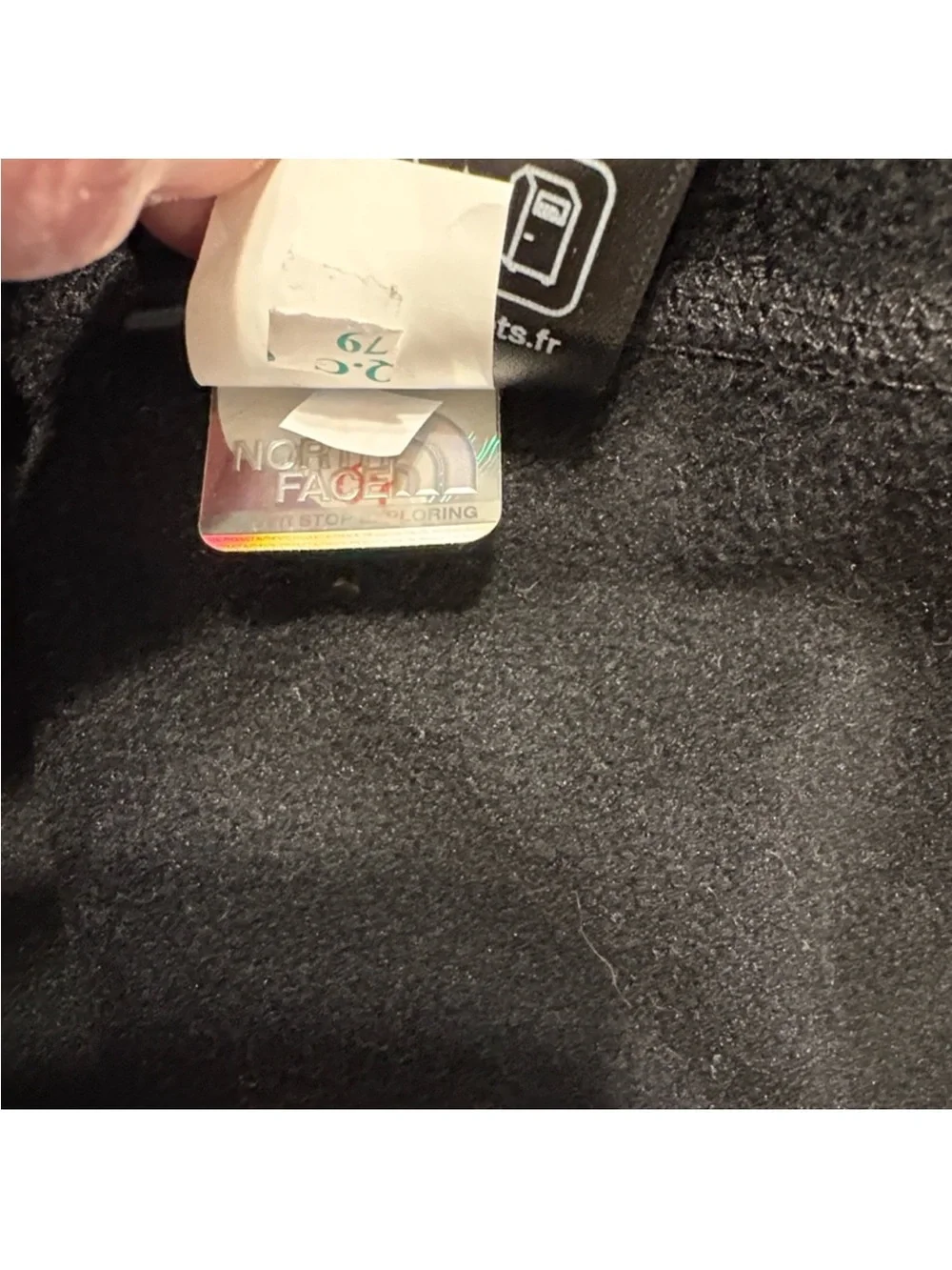 The North Face TNF Performance Fleece Full Zip Hoodie Size Medium Black Trail
